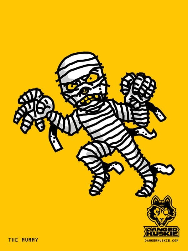 The Mummy | Nick Volkert A mummy wrapped in gauze lunges at the viewer!