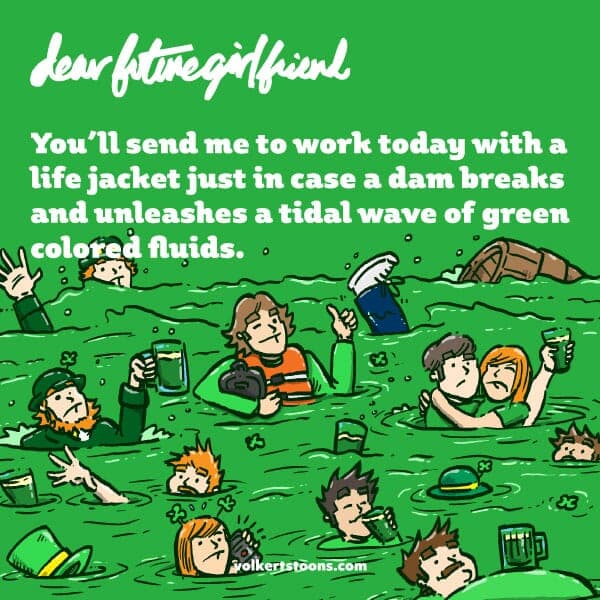 St Pats (Revamp) | Nick Volkert A sea of St Patricks day revelers floating in a sea of green beer.