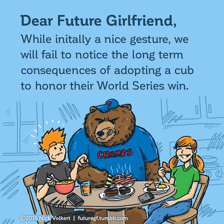 Adopted Cub | Nick Volkert A full grown bear intimidates a man at breakfast.