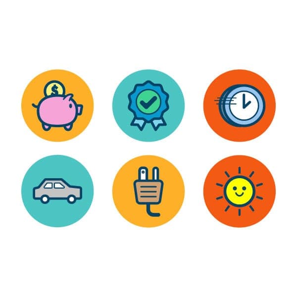 eCommerce Category Icons | Nick Volkert Colorful illustrated icons for use as categories for an ecommerce shopping site.