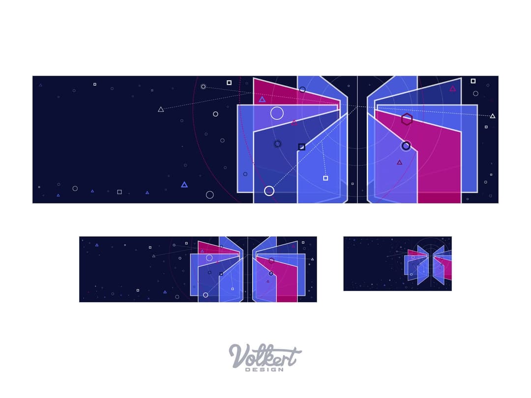 Hero images | Nick Volkert AI landing page supporting hero images with outspace and AI relateds graphics.