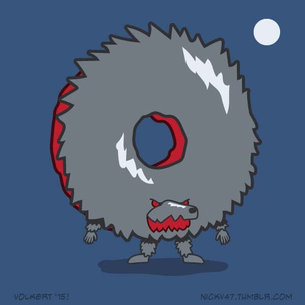 Were-Donut | Nick Volkert A donut that is a werewolf.