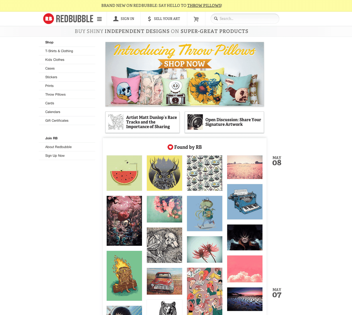 Bad Day Log featured on the redbubble.com home page | Nick Volkert My Bad Day Log design featured on redbubble.com