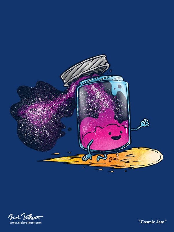 The Cosmic Jam | Nick Volkert A jar of jam rides a comet with