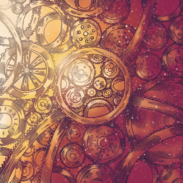 Back Cover | Set In Motion Back cover art of Set in Motion's 'The Feeling of Our Time' EP