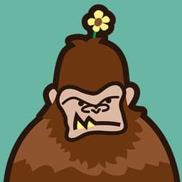 Annoyed Sasquatch | Nick Volkert A sasqutach is annoyed by a flower that landed on it's head.