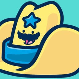 Oversized Foam Cowboy Hat | Nick Volkert An oversized foam cowboy hat sporting a sweet mustache.