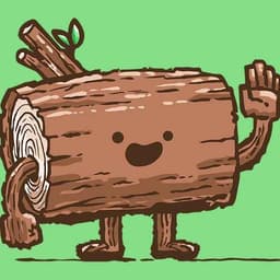 The Friendly Log | Nick Volkert A friendly log waves at the view with a big smile.