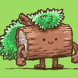 The Mullet Log | Nick Volkert A mullet stands proudly showing off his leafy and lush mullet!