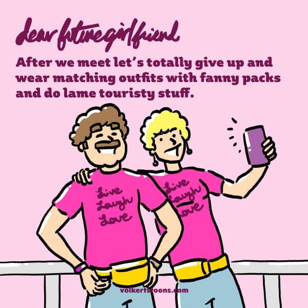 Let's Give Up - Part 1 | Dear Future Girlfriend | Nick Volkert A couple does lame touristy stuff with matching haircuts, shirts. - Part 1