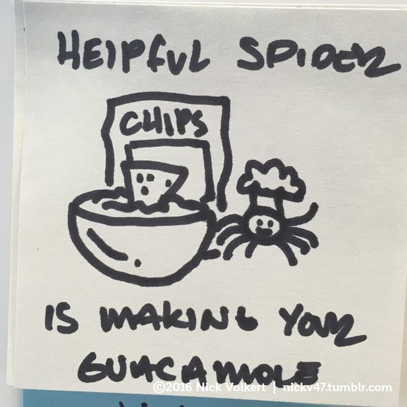 Guac - Part 1 | Helpful Spider | Nick Volkert Helpful Spider celebrating a bowl of guacamole he made. - Part 1