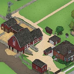 Historic Wagner Farm | Nick Volkert Full rendered pen and ink map of the Historic Wagner Farms Property.