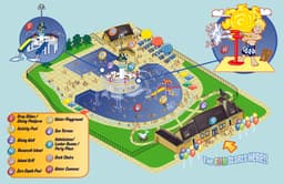 Roosevelt Pool | Nick Volkert Full rendered map of Roosevelt Pool for the Glenview Park District in Gleview, IL.