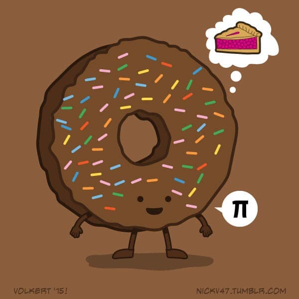 Pi Day Donut | Nick Volkert A donut celebrating Pi day while thinking of a pie.