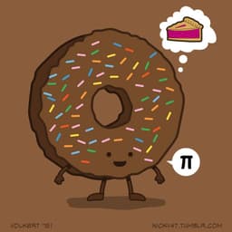 Pi Day Donut | Nick Volkert A donut celebrating Pi day while thinking of a pie.