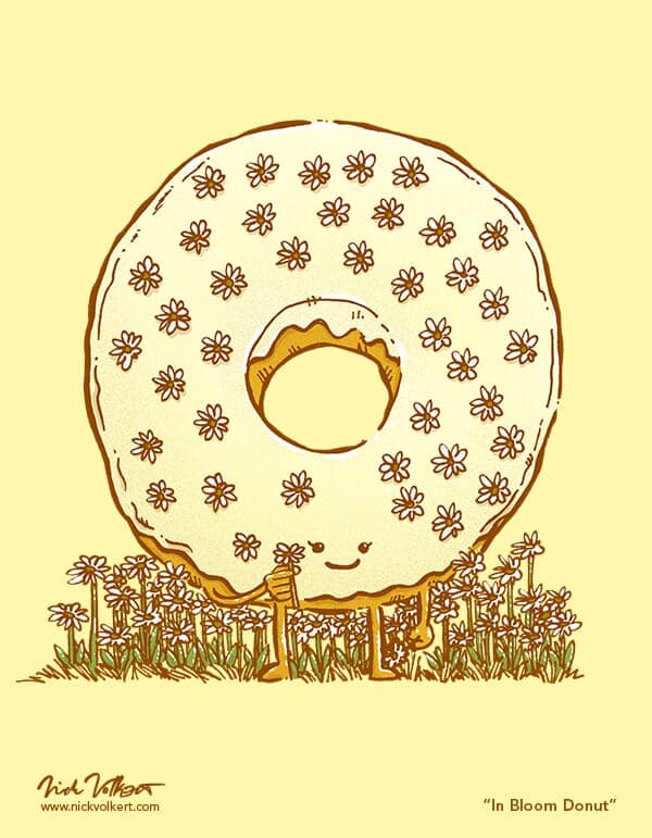In Bloom Donut | Nick Volkert A donut in Spring with daisy toppings!
