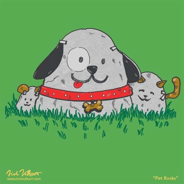 Pet Rocks | Nick Volkert A pile of rocks posing as cute pet animals.