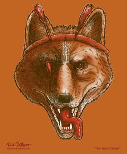 The Spicy Dingo | Nick Volkert A super spicy dingo with a pepper hairpiece.