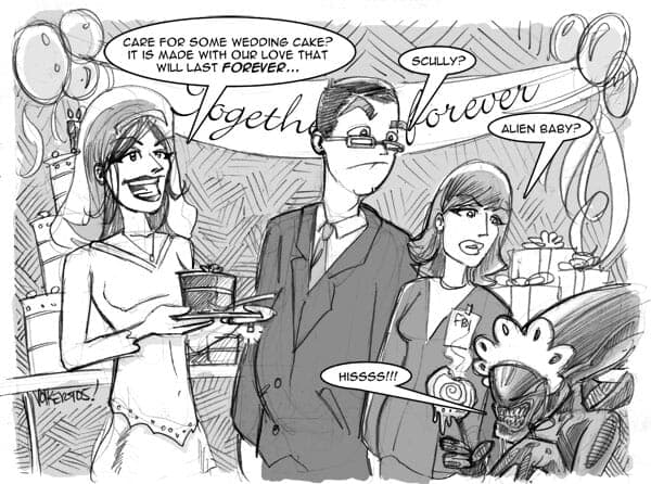 X-files and the Alien Baby | Weekender | Nick Volkert A newly wed woman asks the dinner party some questions.