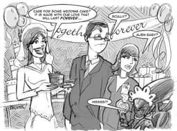 X-files and the Alien Baby | Nick Volkert A newly wed woman asks the dinner party some questions.